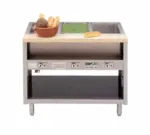 Piper Products DME-3-OS Pipermatic (3) 12" x 20" Hot Food Wells Electric Hot Food Serving Counter with Thermostatic Controls, 120 Volts