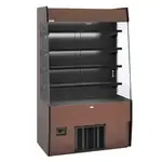 Piper Products/Servolift Eastern R-GNG-HPRO-6 72'' Black Vertical Air Curtain Open Display Merchandiser with 4 Shelves