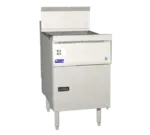 Pitco FBG18 Flat Bottom 15 - 50 lb. Gas Floor Model Full Pot Fryer with Solid State Controls - 100,000 BTU