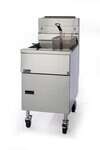Pitco SG18-S Solstice Series 51 - 90 lb. Gas Floor Model Full Pot Fryer with Millivolt Controls - 140,000 BTU (Sale)