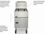 Pitco SG18-S Solstice Series 51 - 90 lb. Gas Floor Model Full Pot Fryer with Millivolt Controls - 140,000 BTU (Sale)