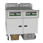 Pitco SSHLV184R-C/FD Gas Floor Model Full Pot Fryer with Controls -