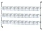 Quantum Food Service CAN-34-60BH-230CL Cantilever Bin Holder Post Wall Mount
