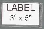 Quantum Food Service AL-35 Adhesive Label Holder  5" x 3"