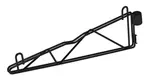 Quantum Food Service CB12BK Cantilever Single Shelf Post Wall Mount
