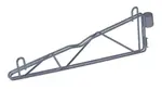 Quantum Food Service CB21GY Cantilever Single Shelf Post Wall Mount
