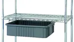 Quantum Food Service DS18-24 Single Bin Drawer Slide  suspends bins & trays (not included) below wire shelves