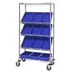 Quantum Food Service MWRS-5-92080 NSF 5 Shelf Chrome Bin Systems Wire Shelving Unit