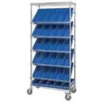 Quantum Food Service MWRS-7-103 7 Shelf Chrome Bin Systems Wire Shelving Unit