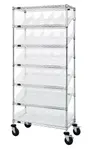 Quantum Food Service MWRS-7-104CL NSF Shelf Wire Shelving Unit