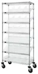 Quantum Food Service MWRS-7-108CL NSF Shelf Wire Shelving Unit