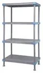 Quantum Food Service QP185474SS-4 Shelving Unit, All Plastic