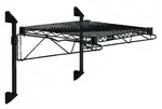 Quantum Food Service WC14-CB2130BK Cantilever Single Shelf Post Wall Mount