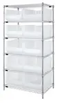 Quantum Food Service WR6-954CL Shelf Wire Shelving Unit