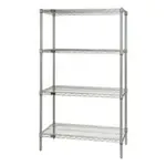 Quantum Food Service WR74-1836C NSF 4 Shelf 600 - 800 lb. Chrome Starter Wire Shelving Unit