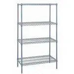 Quantum Food Service WR74-1836GY NSF 4 Shelf 600 - 800 lb. Gray Epoxy Starter Wire Shelving Unit