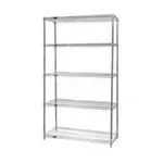 Quantum Food Service WR86-1824C-5 NSF 5 Shelf 600 - 800 lb. Chrome Starter Wire Shelving Unit