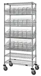 Quantum Food Service WRC74-2436-4BSKDLH Cart, Display Merchandising
