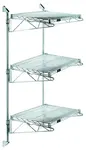 Quantum Food Service WC54-CB1442C Cantilever Single Shelf Post Wall Mount