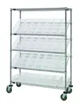 Quantum Food Service WRCSL5-63-1848-104CL Slanted Shelf Cart