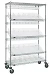 Quantum Food Service WRCSL5-74-1836-104220CL Slanted Shelf Cart
