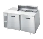 Randell 9200-513 600'' 2 Door Refrigerated Sandwich / Salad Prep Table with