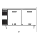 Randell 9205F-290 Freezer Counter/Work Top