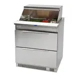 Randell 9412-32-290 320'' 1 Door Refrigerated Sandwich / Salad Prep Table with