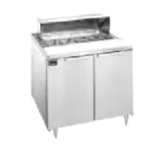 Randell 9801-290 360'' 2 Door Refrigerated Sandwich / Salad Prep Table with