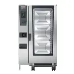 Rational ICC 20-FULL E 208/240V 3 PH (LM200GE) Full Size Electric Combi Oven with Dials / Buttons Controls -