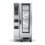 Rational ICC 20-HALF NG 208/240V 1 PH (LM200FG) Half Size Natural Gas Combi Oven with Dials / Buttons Controls -