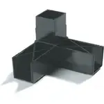 San Jamar 900303 Carlisle - Sneeze Guard Assembly Block - 1-1/4"