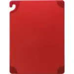San Jamar CBG182412RD Saf-T-Grip® Cutting Board