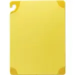 San Jamar CBG912YL Saf-T-Grip® X-Pediter™  Cutting Board