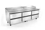 Silver King SKPZ92-EDUS1 92'' Refrigerated Pizza Prep Table