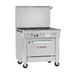 Southbend 4363D-2GR Restaurant Gas Range, with 2 Burners (1) 24" Griddle and Standard Oven - 159,000 BTU