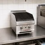 Southbend HDCL-12 12" Gas Countertop Standard Duty Lava Rocks Charbroiler with Manual Control - 40,000 BTU