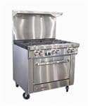 Southbend S36A-1GL S-Series Restaurant Range, with 4 Burners (1) 12" Griddle and Convection oven - 165,000 BTU