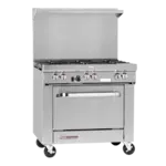 Southbend S36A-2GR Restaurant Gas Range, with 2 Burners (1) 24" Griddle and Convection oven - 139,000 BTU