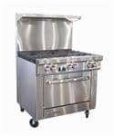 Southbend S36D-1GL S-Series Restaurant Range, with 4 Burners (1) 12" Griddle and Standard Oven - 165,000 BTU