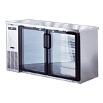 Spartan Refrigeration SSGBB-48 Silver 2 Glass Door Refrigerated Back Bar Storage Cabinet, 115 Volts