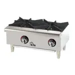 Star 602HWF 2 Burner Countertop Gas Hotplate / Range with Manual Controls - 50,000 BTU