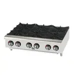 Star 606HF 6 Burner Countertop Gas Hotplate / Range with Manual Controls - 150,000 BTU
