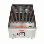 Star 6115RCBF 15" Gas Countertop Heavy Duty Radiant Charbroiler with Manual Control - 35,000 BTU