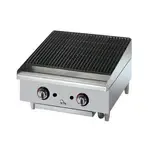 Star 6124RCBF 24" Gas Countertop Standard Duty Radiant Charbroiler with Manual Control - 70,000 BTU