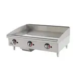 Star 636TF Star-Max® 36'' Countertop Gas Griddle with Thermostatic Controls - 84,900 BTU