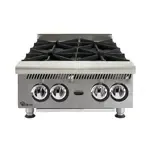 Star 804HA 4 Burner Countertop Gas Hotplate / Range with Manual Controls - 30,000 BTU