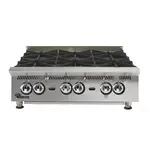 Star 806HA 6 Burner Countertop Gas Hotplate / Range with Manual Controls - 30,000 BTU