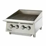 Star 8124RCBB 24" Gas Countertop Standard Duty Radiant Charbroiler with Manual Control - 80,000 BTU