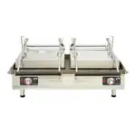 Star PGC28IT Sandwich / Panini Grill, Dual, with 28" W Grooved Cast Iron Cooking Surface 